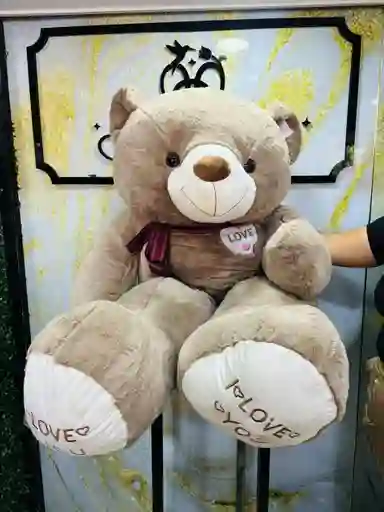 Oso De Peluche Mas De 1 Mtro En Tono Cafe Claro