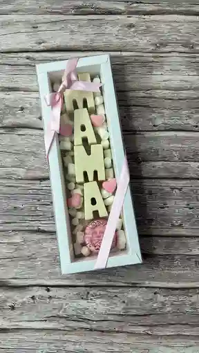 Caja Acetato Chocolates Rellenos Mama - Especial De Las Madres❤️