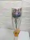 Solitario Rosa Con Oso Llavero De Peluche