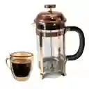Cafetera Prensa Francesa Gc-654 En Vidrio Embolo 1000 Ml