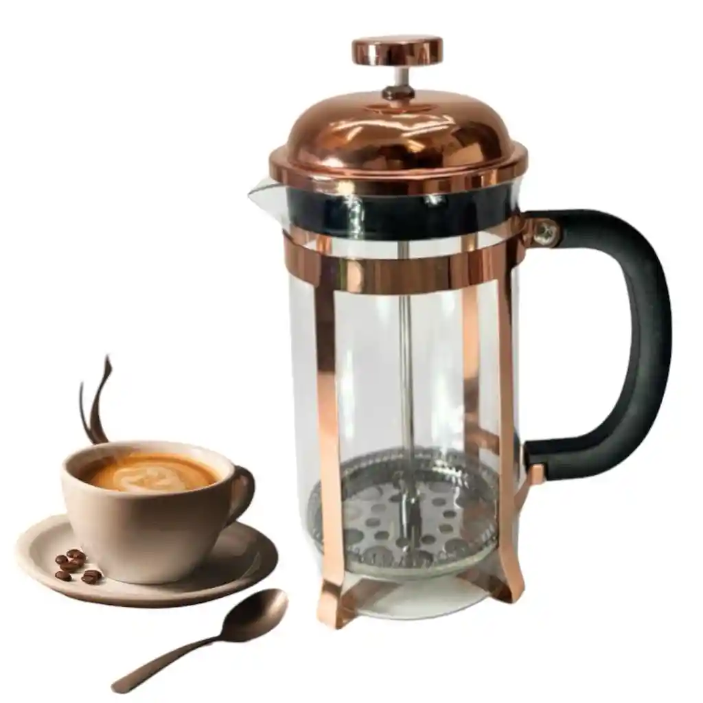 Cafetera Prensa Francesa Gc-654 En Vidrio Embolo 1000 Ml