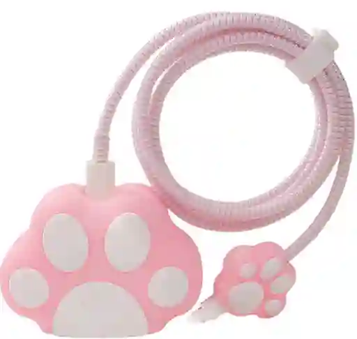 Forro Protector Para Cargadores Iphone Manito Gato