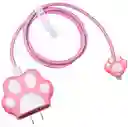 Forro Protector Para Cargadores Iphone Manito Gato