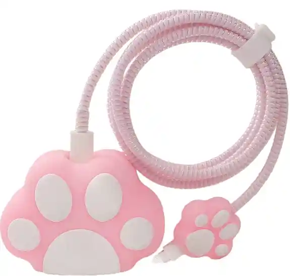 Forro Protector Para Cargadores Iphone Manito Gato