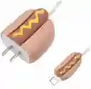 Forro Protector Para Cargadores Iphone Hot Dog
