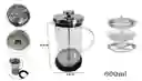 Cafetera Prensa Francesa 875 En Vidrio Embolo 600 Ml