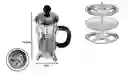 Cafetera Prensa Francesa G53 En Vidrio Embolo 350 Ml