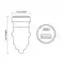 Cargador De Celular Para Carro 2 Puertos Usb / Tipo C Havit
