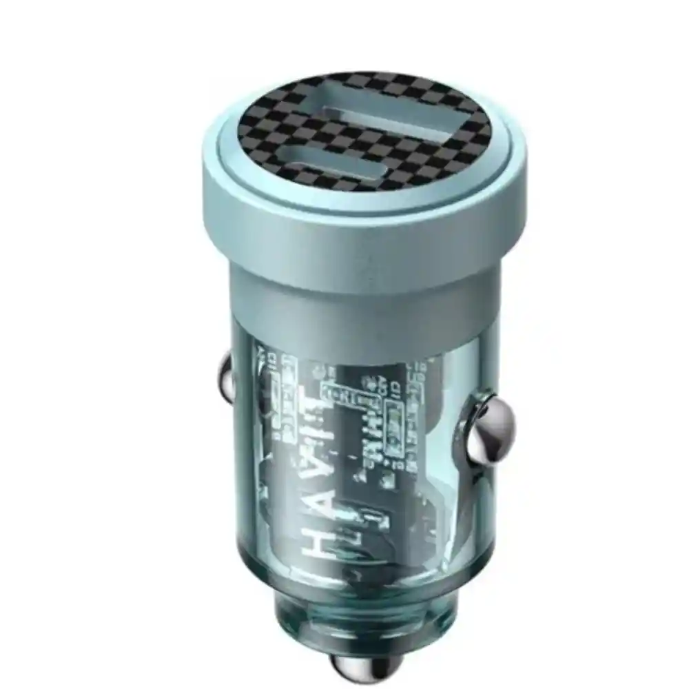 Cargador De Celular Para Carro 2 Puertos Usb / Tipo C Havit