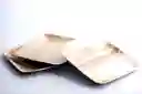Platos Desechables Ecológicos Cuadrado Mediano 19x19cm (10 Un)