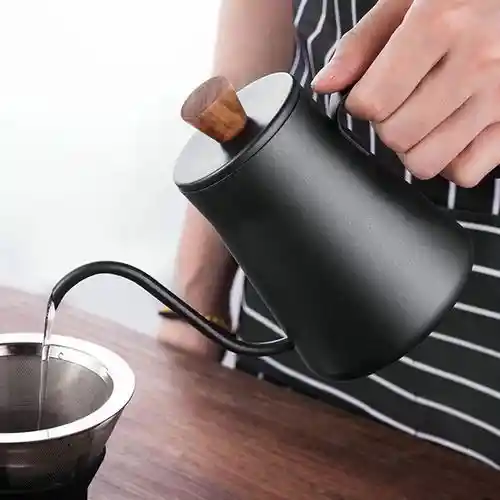 Cafetera Cuello De Cisne 400ml En Acero Inoxidable