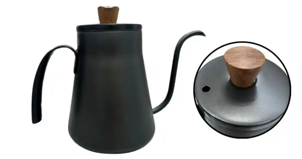 Cafetera Cuello De Cisne 400ml En Acero Inoxidable