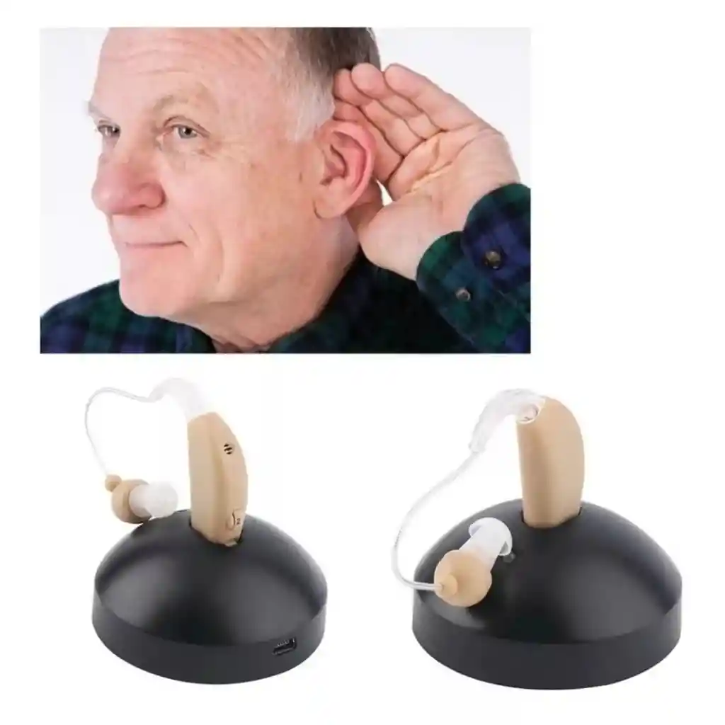 Audífono Para Sordera Amplificador De Sonido Recargable