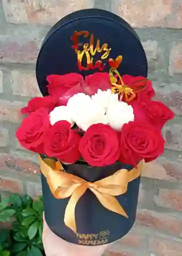 Box De Chocolates Y Rosas