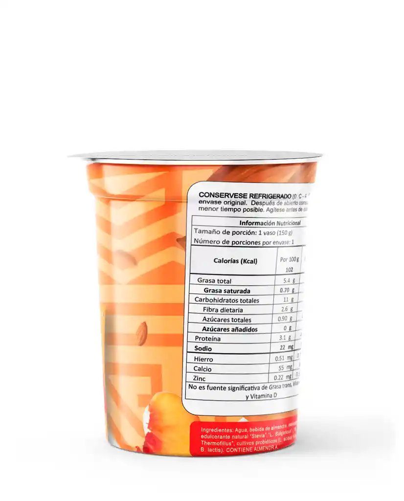 Yogurt De Melocoton Vital Activa Lo Natural 150 Ml