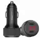Cargador De Celular Para Carro 60w X2 Usb Tipo C Havit C2014
