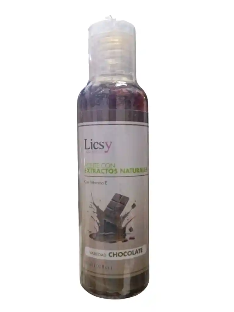 Aceite Con Extractos Naturales Con Chocolate X 60 Ml Licsy