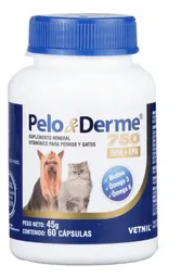 Pelo Y Derme 750 Suplemento Perros Y Gatos 60 Caps