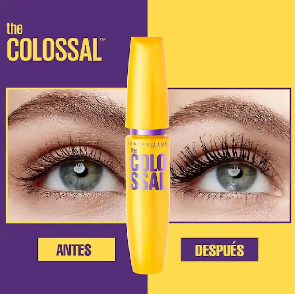 Pestañina Maybelline Colossal Lavable 9.2 Ml