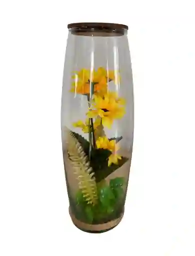 Girasol Artificial Decorativo En Cristal I