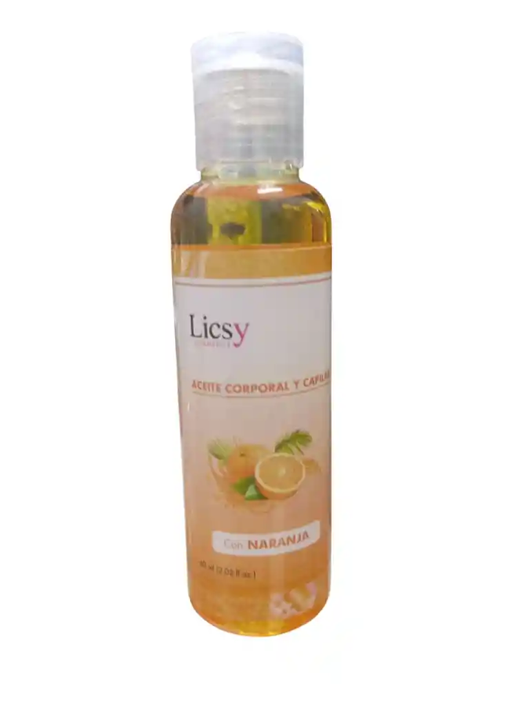 Aceite Con Extractos Naturales De Naranja X 60 Ml Licsy