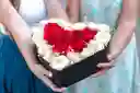 Corazón Grande Con Rosas