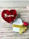 Corazón De Lujo Mini Con Rosas Y Mom - Especial Dia De Las Madres