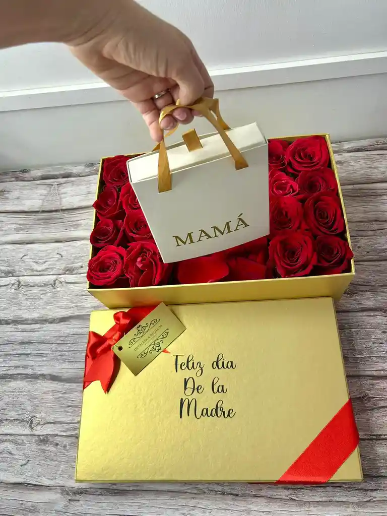 Caja De Lujo Floral Con Joyería - Especial Dia De Las Madres