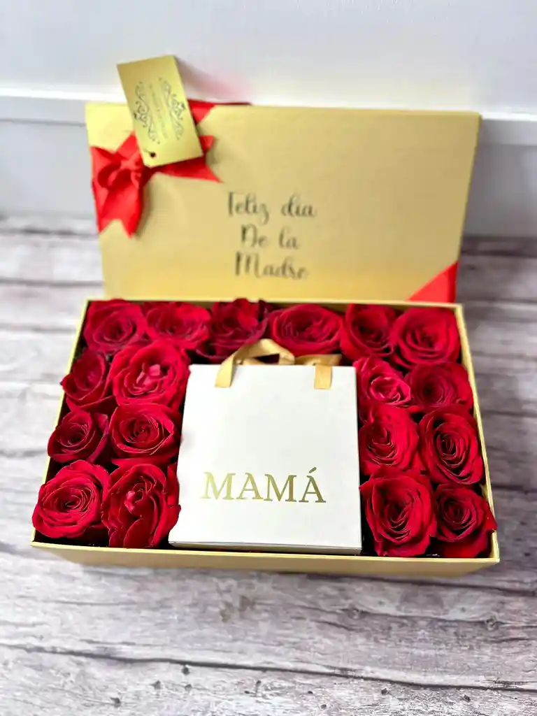 Caja De Lujo Floral Con Joyería - Especial Dia De Las Madres