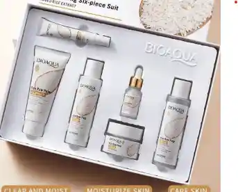 Bioaqua Kit De Lujo Facial Con Extractos De Arroz