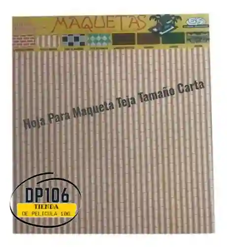 Hoja Para Maqueta Teja Tamaño Carta