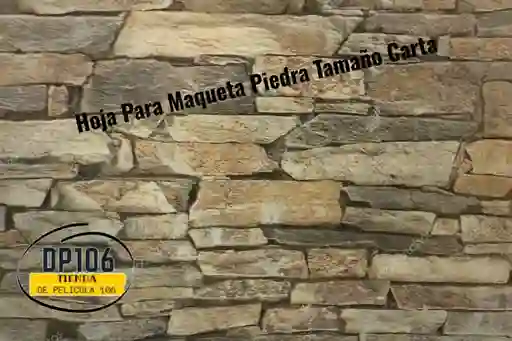 Hoja Para Maqueta Piedra Tamaño Carta