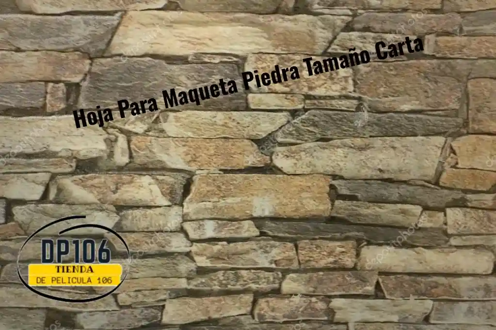Hoja Para Maqueta Piedra Tamaño Carta