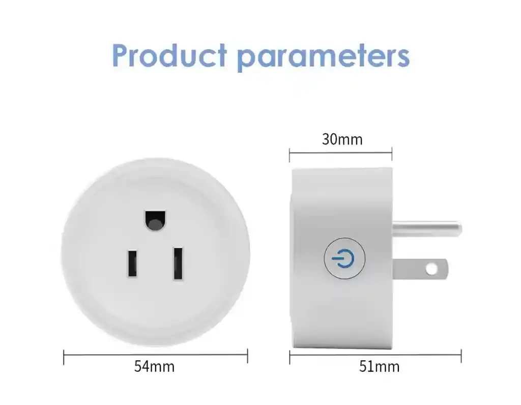 Enchufe Wifi Inteligente App Tuya Google Y Alexa Smart Plug