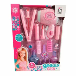 Juego Kit De Belleza Para Niñas Accesorios Juguetes Plancha