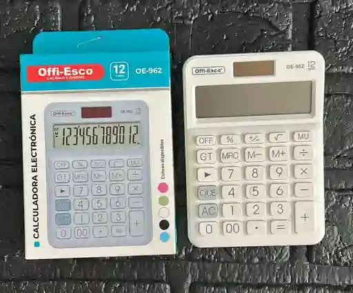 Calculadora Offi-esco Oe-962 Blanca