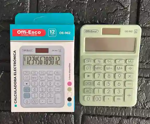 Calculadora Offi-esco Oe-962 Verde