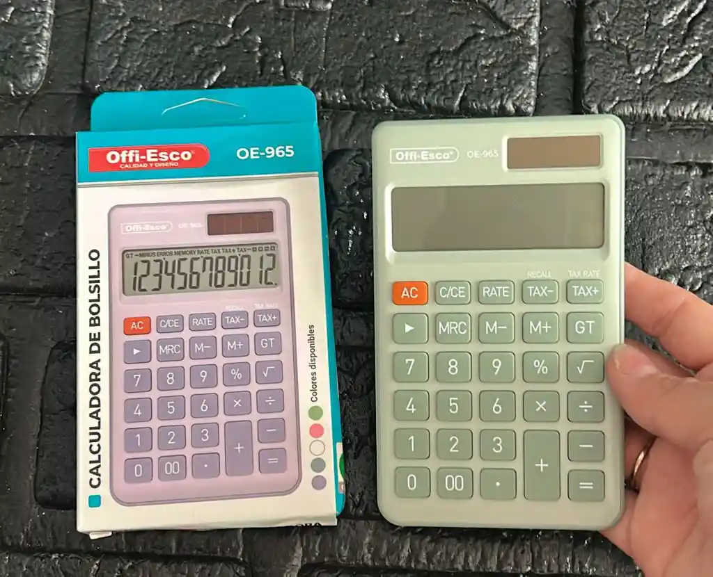 Calculadora Pequeña Offi-esco Oe-965 Verde