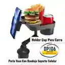 Holder Cup Para Carro Porta Vaso Con Bandeja Soporte Celular