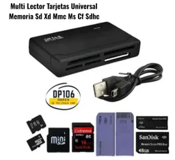 Multi Lector Tarjetas Universal Memoria Sd Xd Mmc Ms Cf Sdhc