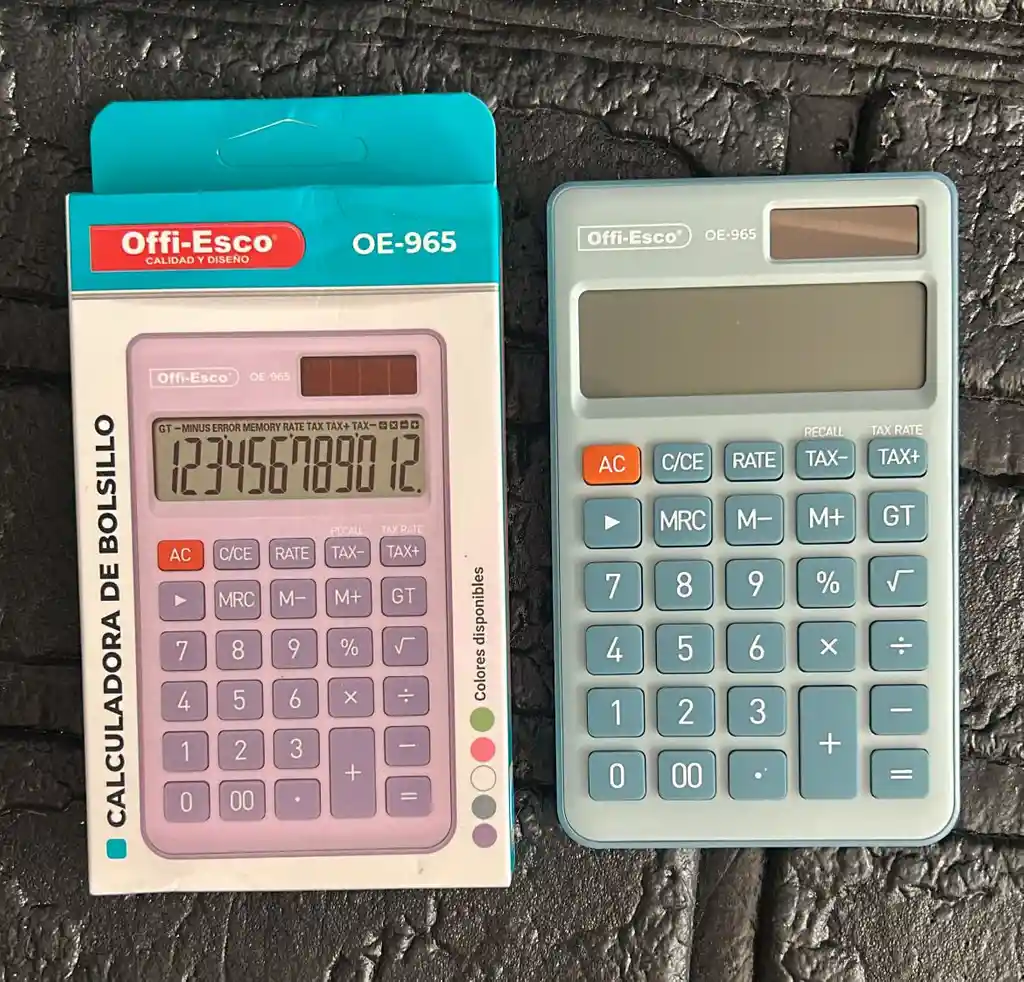 Calculadora Pequeña Offi-esco Oe-965 Azul