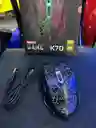 Mouse Alambrico Con Cable Negro Aoas Game K70