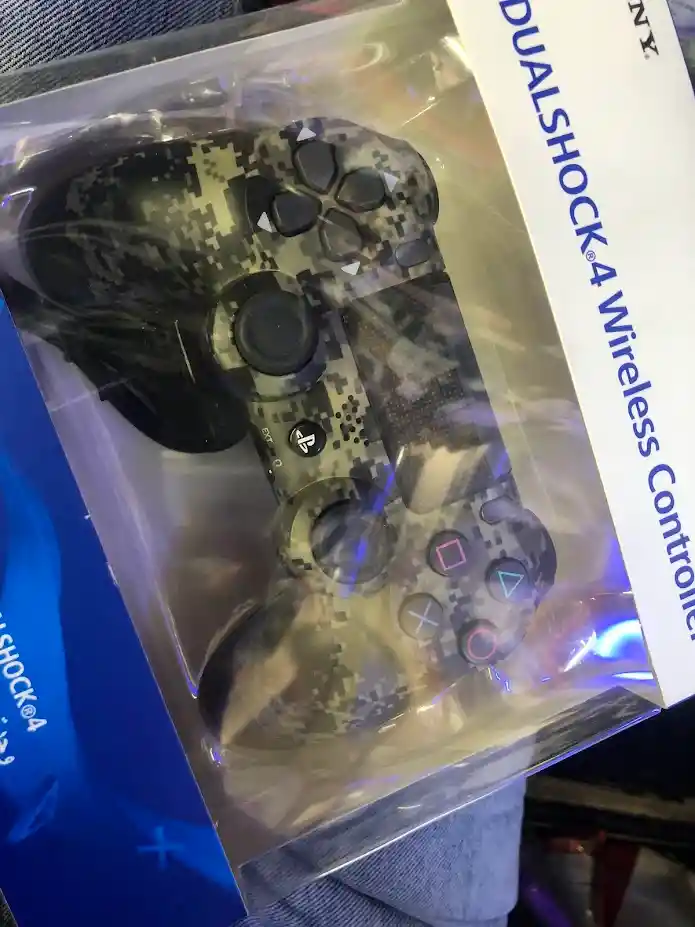 Control Mando Para Playstation 4 Dualshock 4 Verde Militar Cuadros