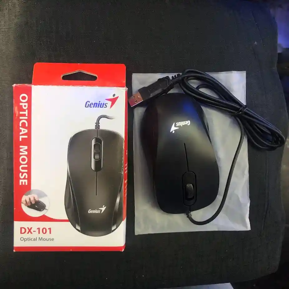 Mouse Genius Negro Con Cable Alambrico