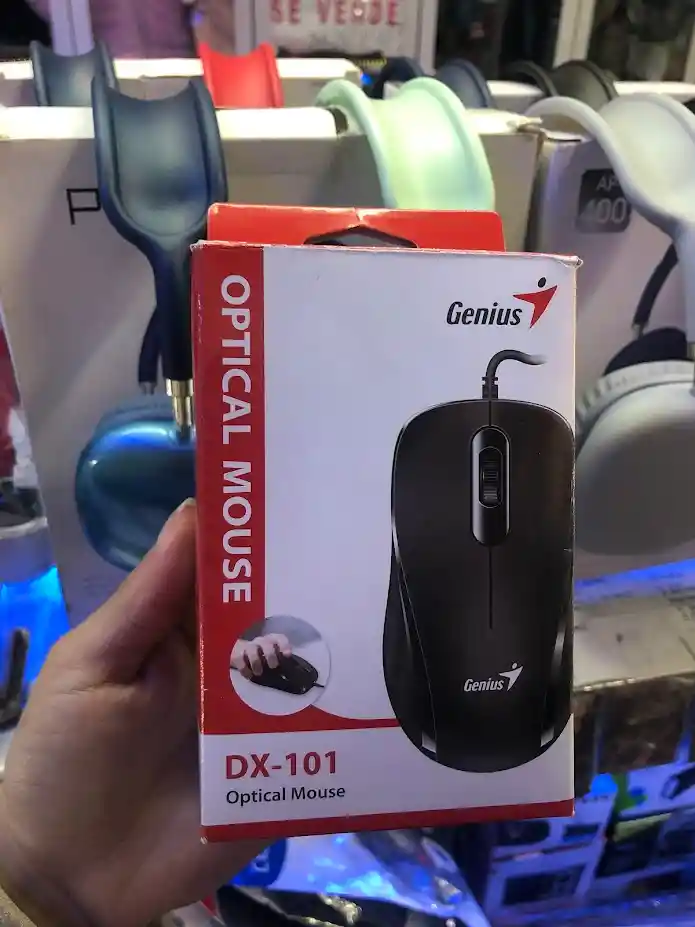 Mouse Genius Negro Con Cable Alambrico