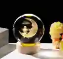 Lámpara Esfera De Cristal Hada En Luna