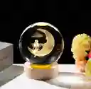 Lámpara Esfera De Cristal Hada En Luna