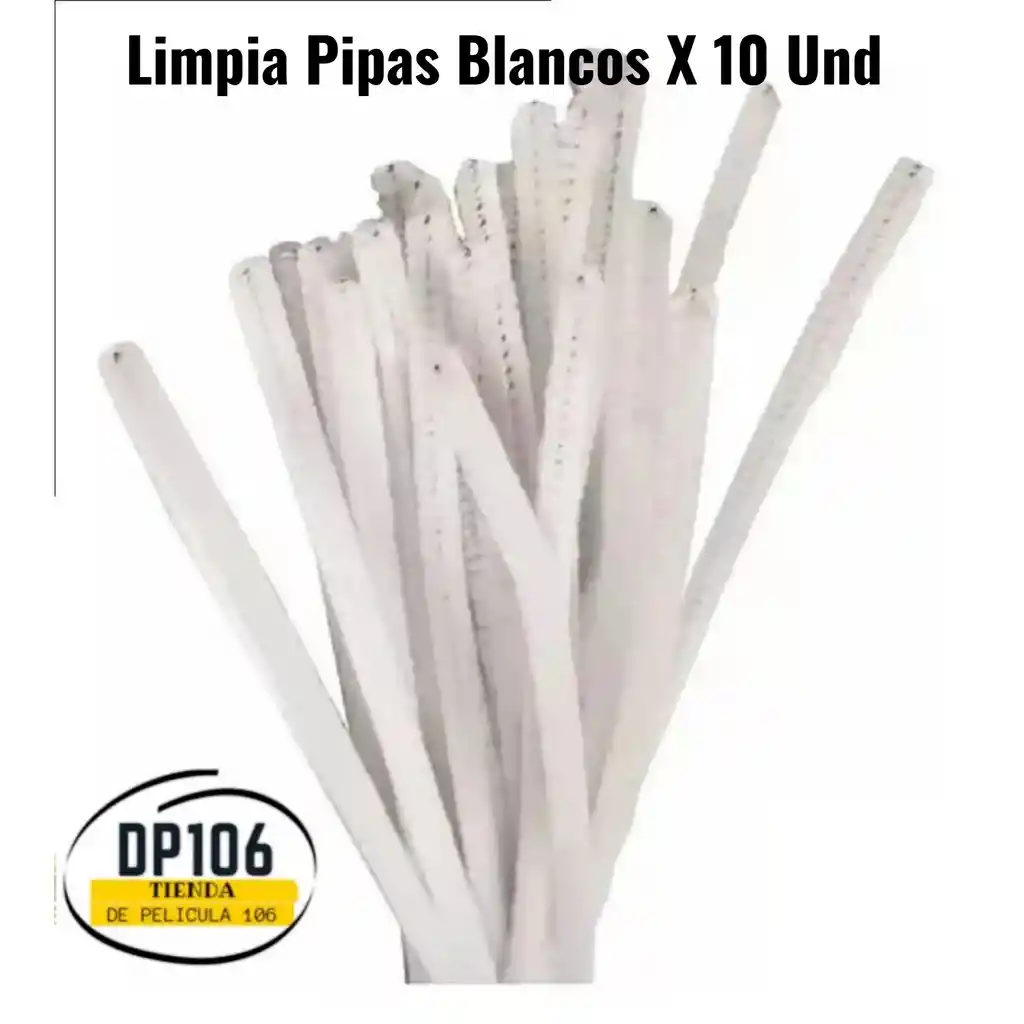 Limpia Pipas Blancos X 10 Und Chelines Gamuzados
