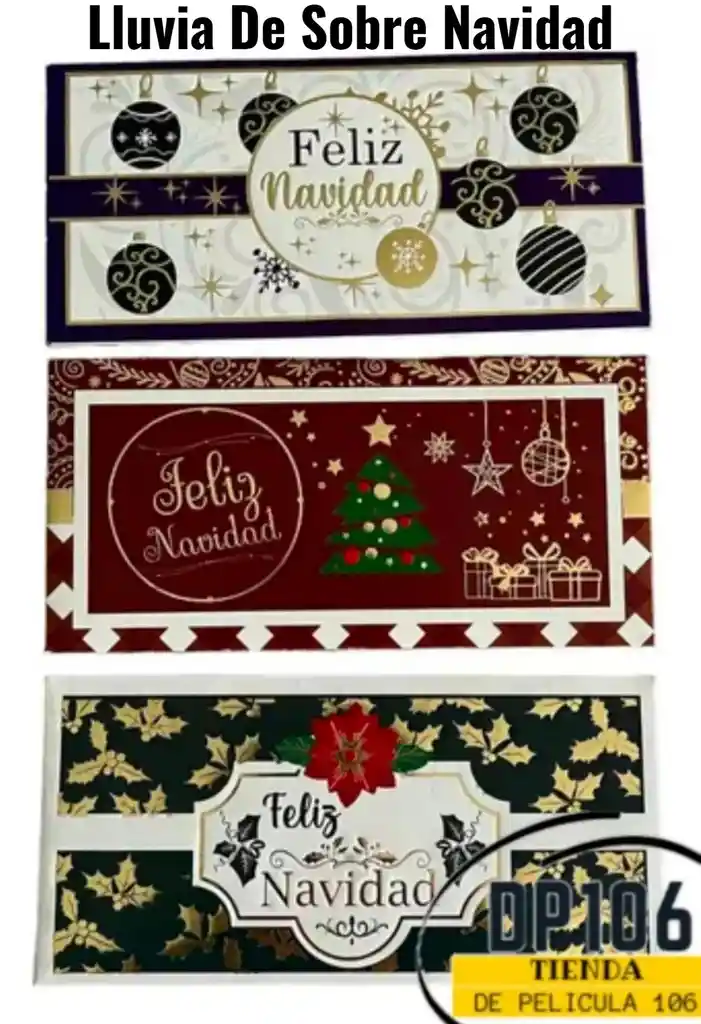 Lluvia De Sobre Navidad X 1 Und Se Envia Diseño Aleatorio