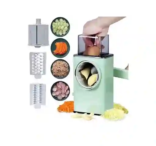 Cortador Frutas Verduras Espiral Manivela Diferentes Cuchillas